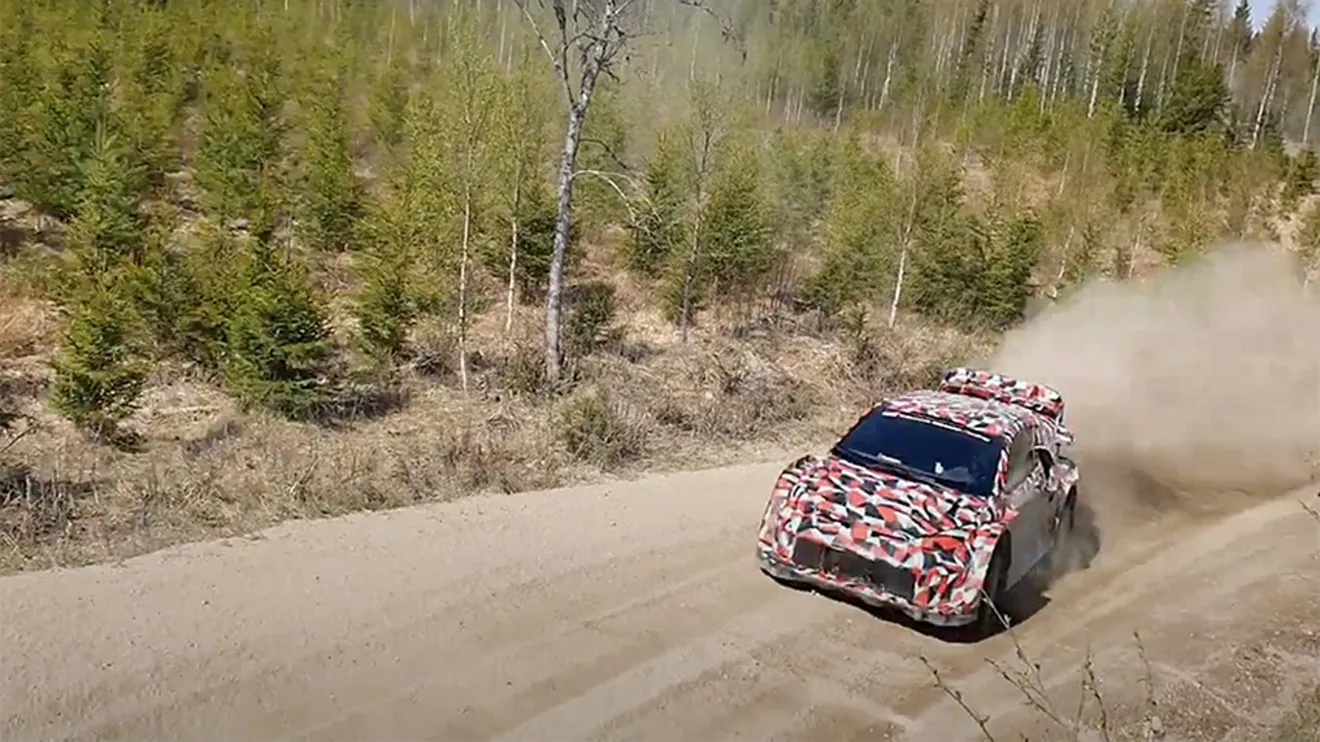 Primeras imágenes del Toyota GR Yaris Rally1 en sus primeros test