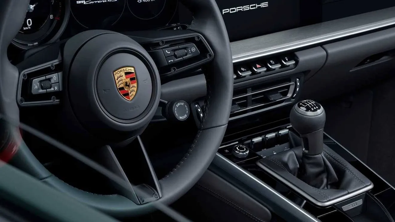 Foto cambio manual de 7 velocidades del Porsche 911