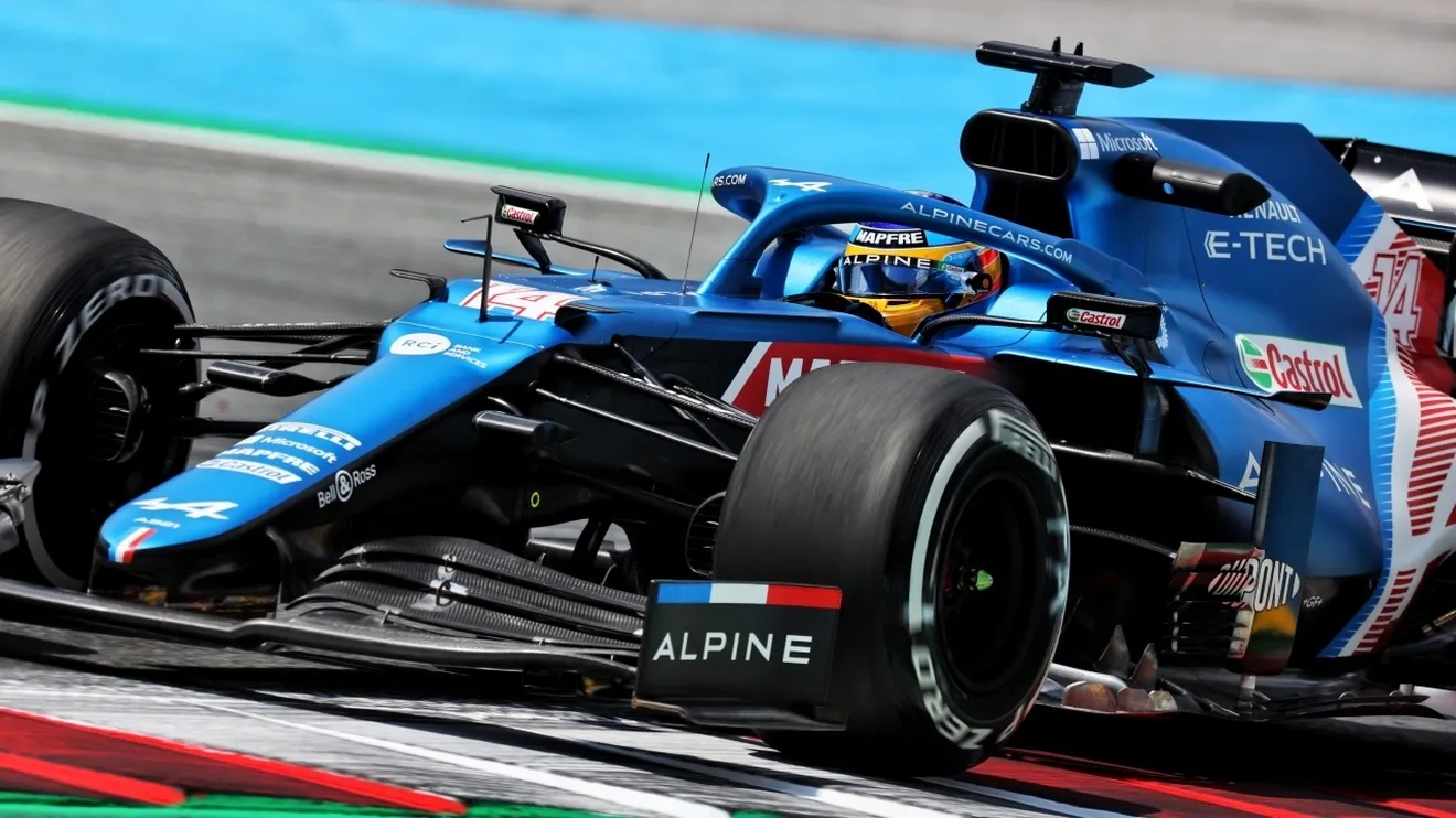 Alonso, top 5 en el primer día en Austria: «El coche funcionó bien de inmediato»