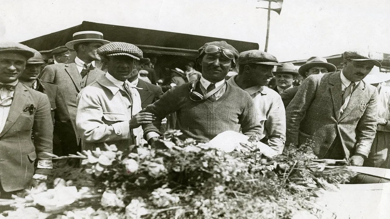 Jules Goux en el Gran Premio de Francia de 1926