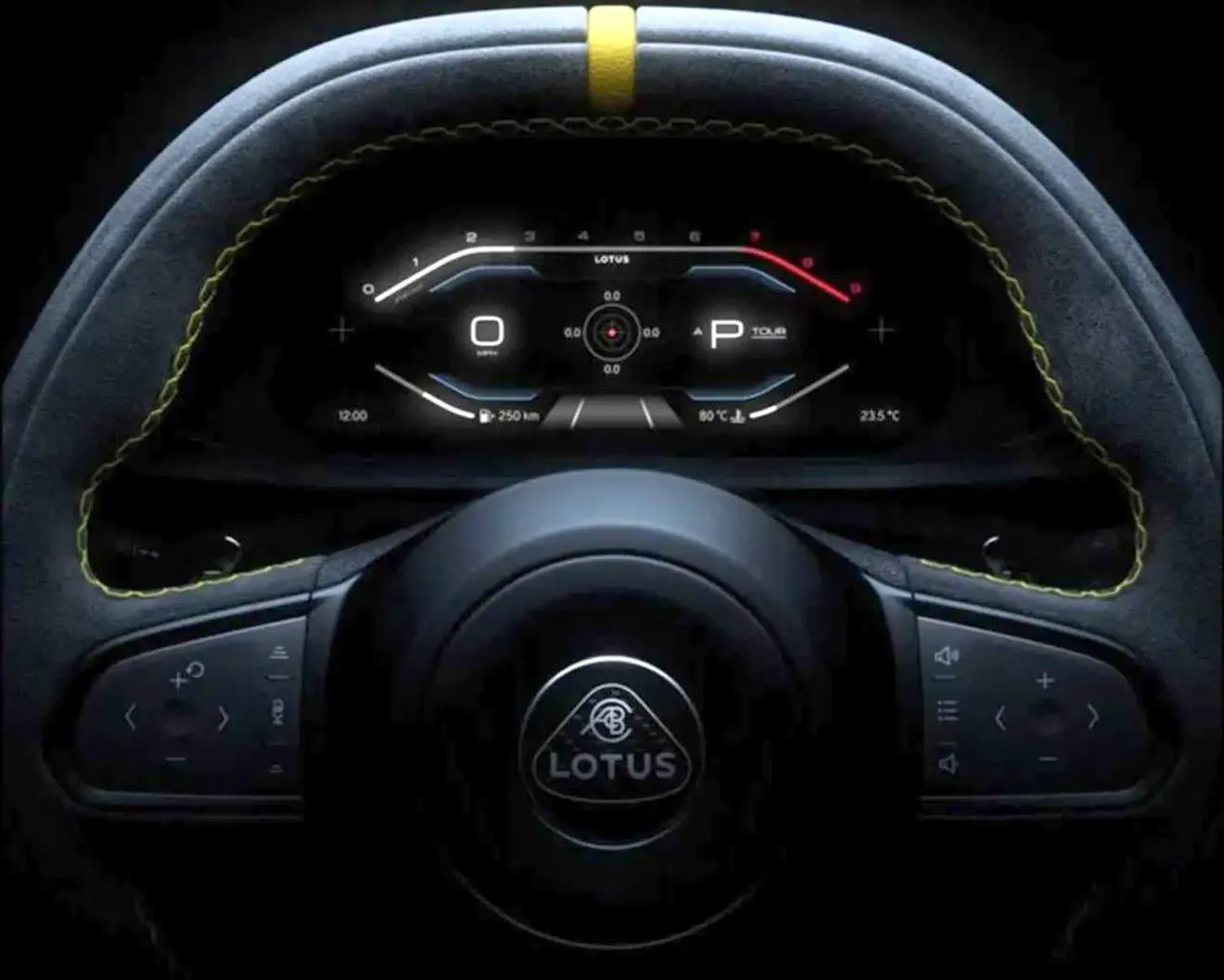 El tecnológico puesto de mandos del nuevo Lotus Emira desvelado a modo de teaser