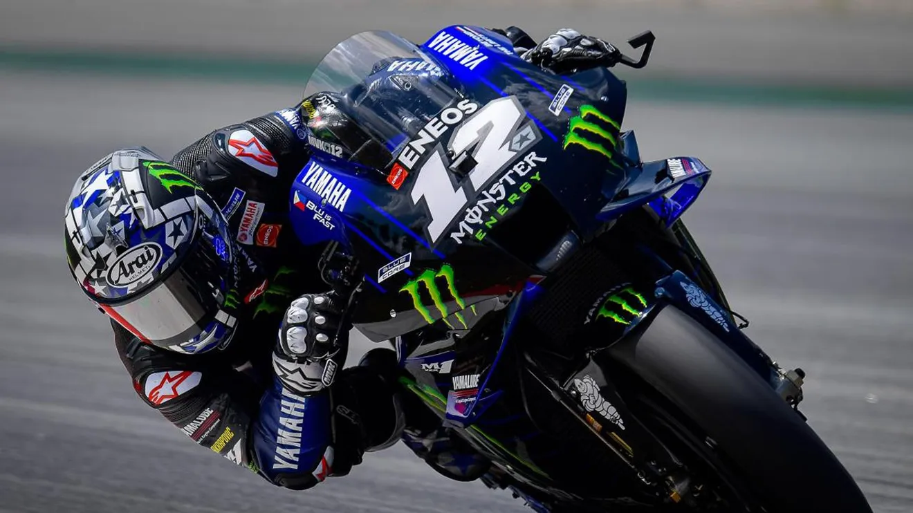 Viñales lidera el doblete de Yamaha en el test de MotoGP en Barcelona