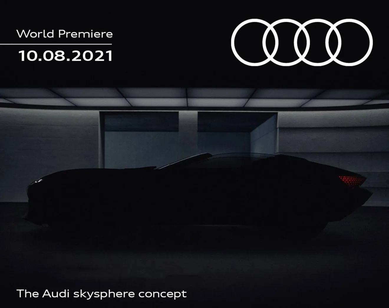 Primer teaser del Audi skysphere concept, un lujoso roadster eléctrico se avecina