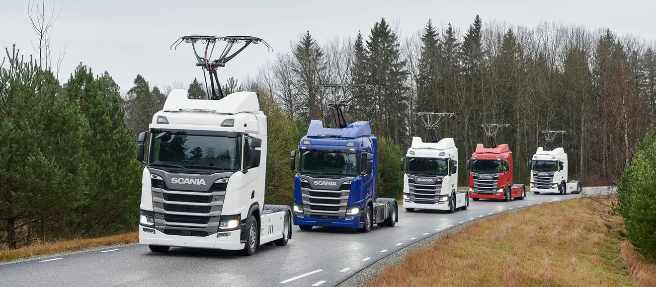 Continental y Siemens trabajan en pantógrafos para "eHighways" o autopistas con cables eléctricos en altura para camiones