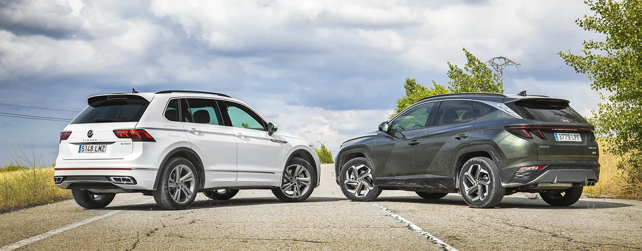 Prueba comparativa Hyundai Tucson vs Volkswagen Tiguan (con vídeo)
