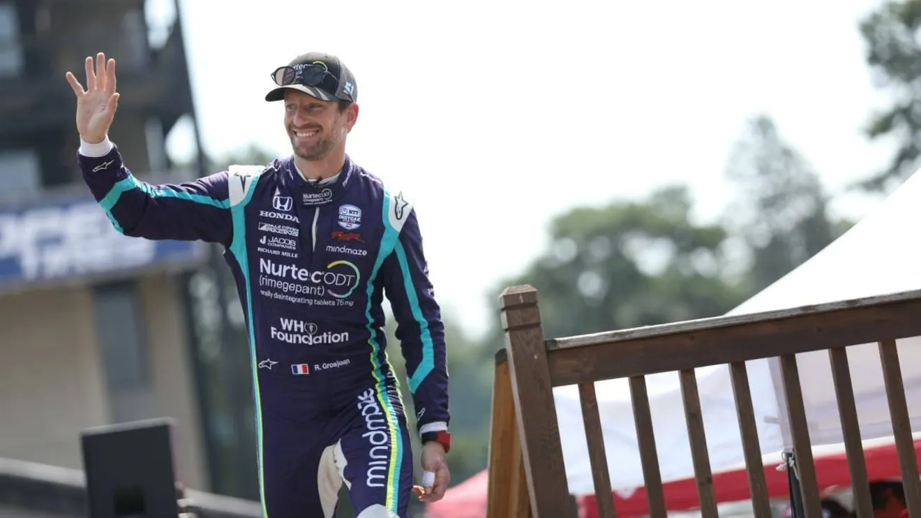 Prueba de fuego para Romain Grosjean con su primer test en óvalo