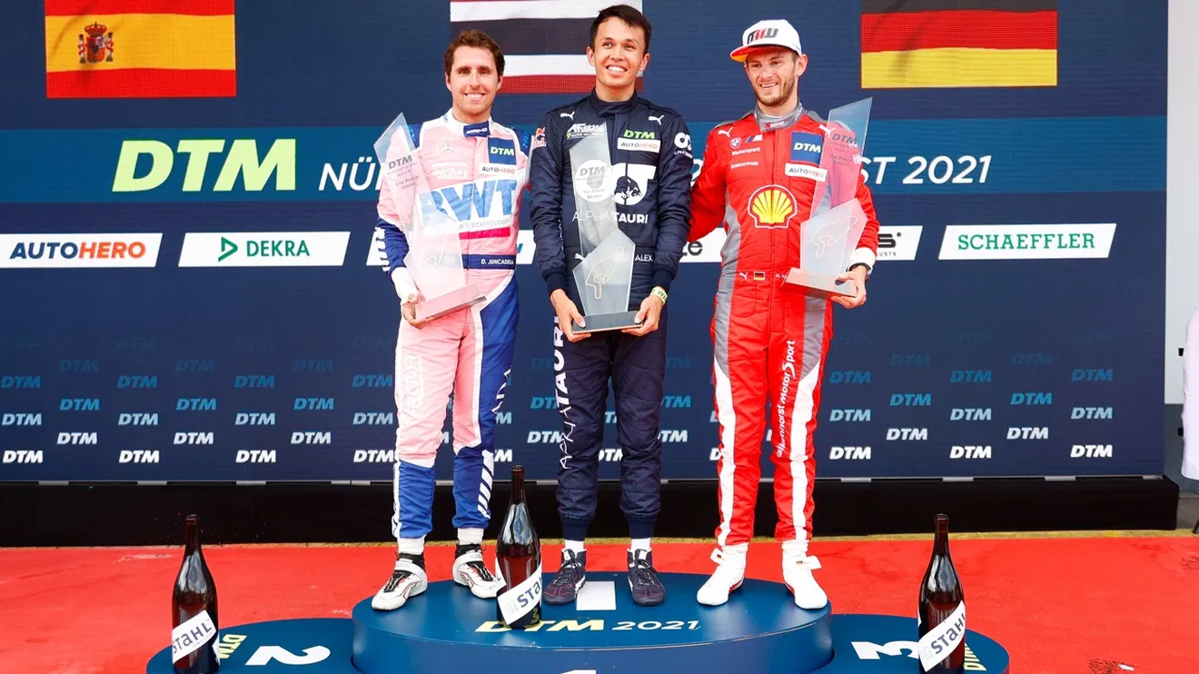 Alex Albon conquista su primera victoria en el DTM en Nürburgring