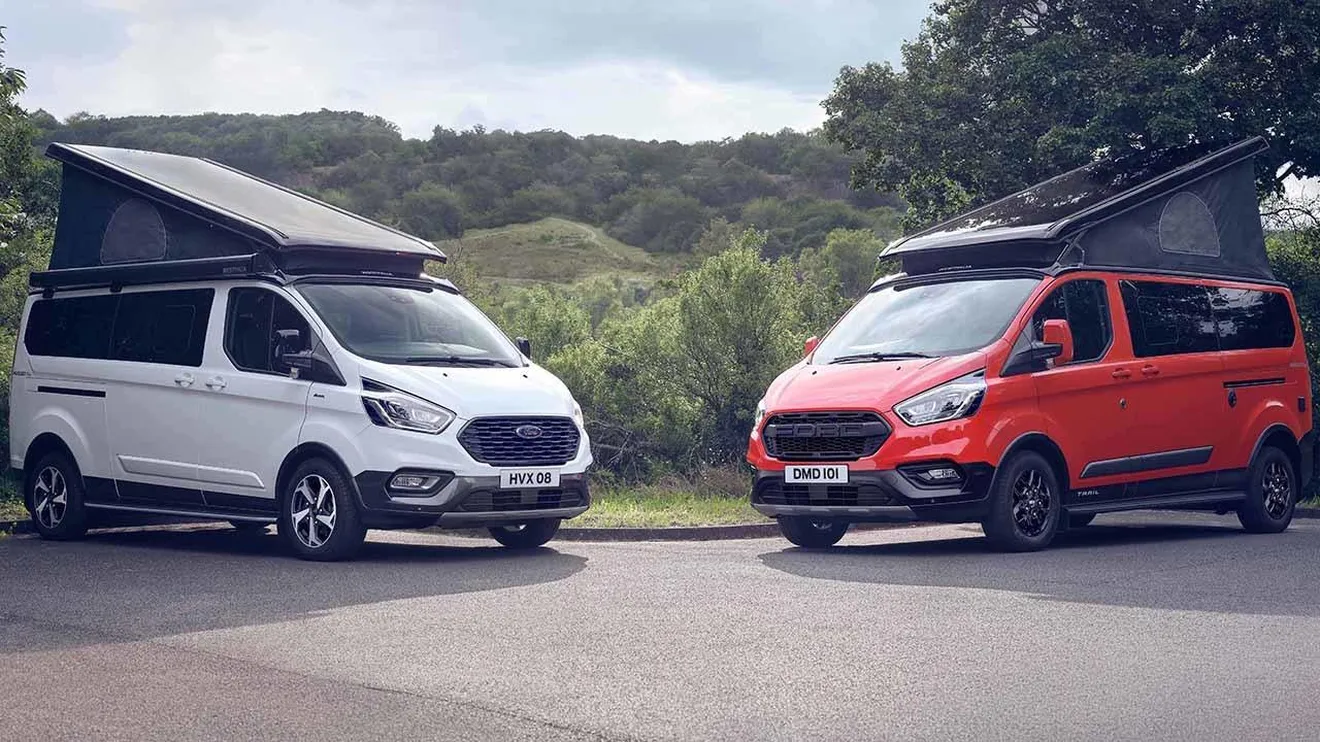 Las furgonetas camper Ford Transit Custom Nugget estrenan los modelos Active y Trail