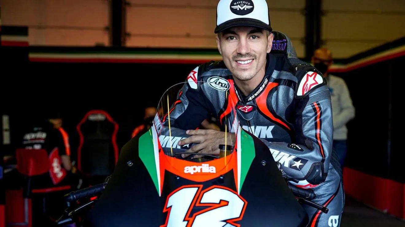 Maverick Viñales debutará con Aprilia en el GP de Aragón de MotoGP