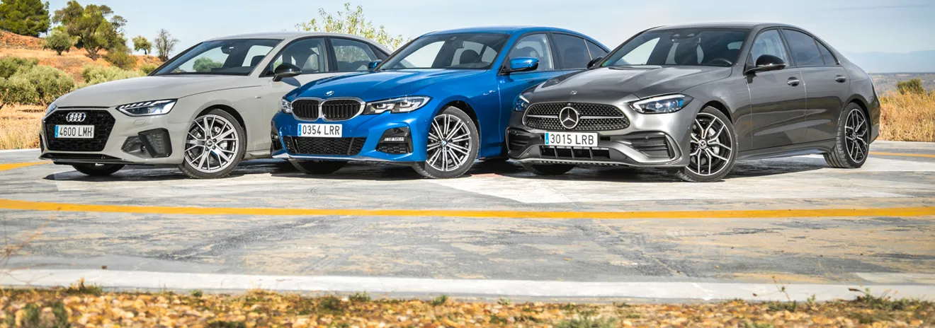 Comparativa Audi A4, BMW Serie 3 y Mercedes Clase C, tres rivales y un ganador (Con vídeo)