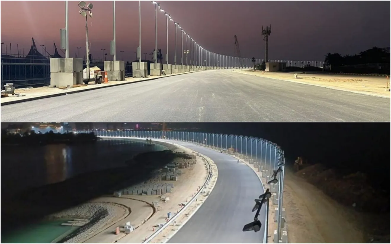 El GP de Arabia Saudí avanza: nuevas imágenes del circuito de Jeddah