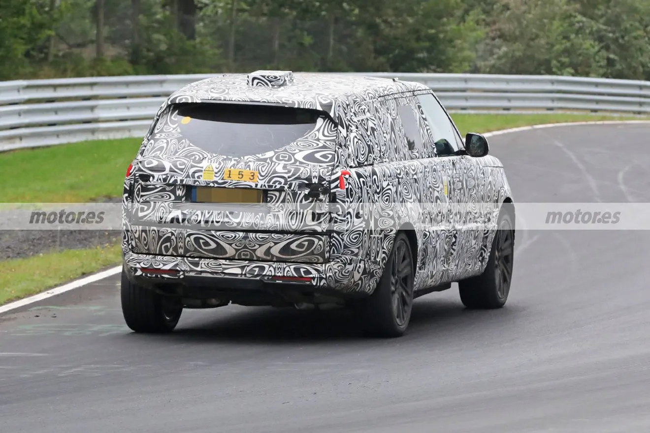 Fotos espía Range Rover 2022 en Nürburgring - exterior
