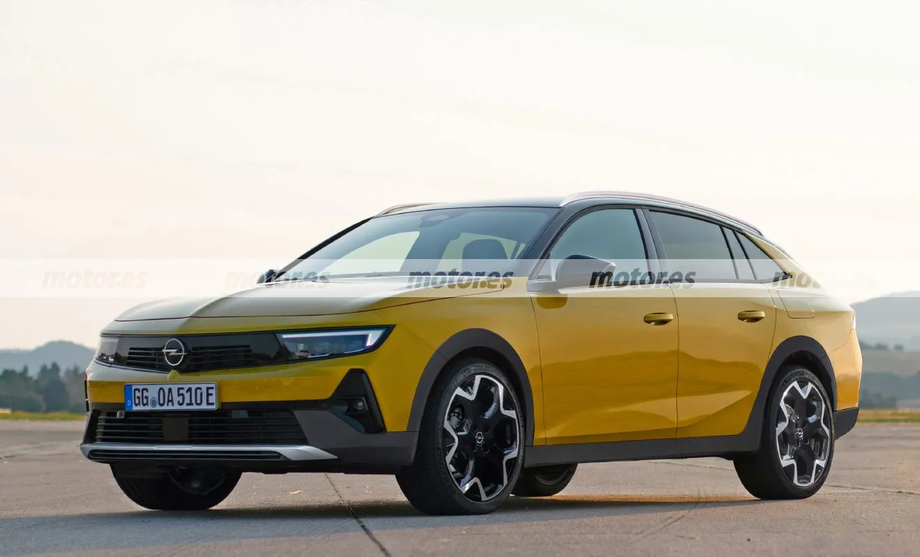 Opel Astra Country Tourer 2023, adelanto de la tercera carrocería del compacto