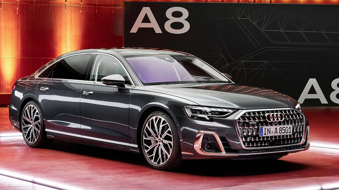 Audi A8 2022, nuevo diseño y tecnologías para la icónica berlina de lujo