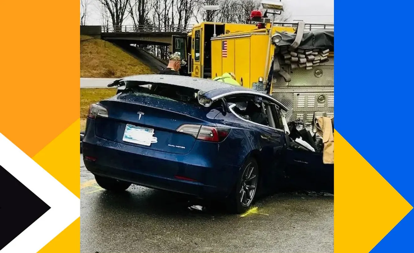 Foto accidente Tesla