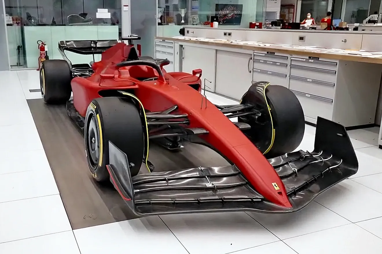 Así se rotula el Ferrari F1-75 desde cero