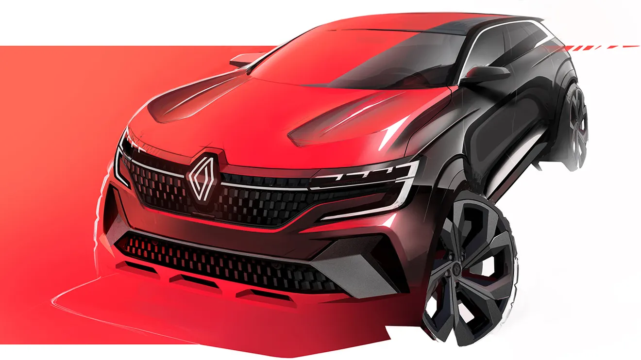 Los bocetos más reveladores del nuevo Renault Austral descubren el diseño exterior