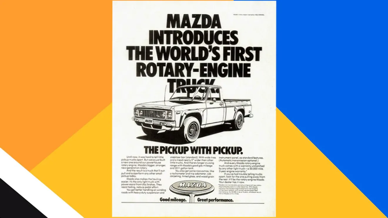 Mazda Serie B con motor rotativo