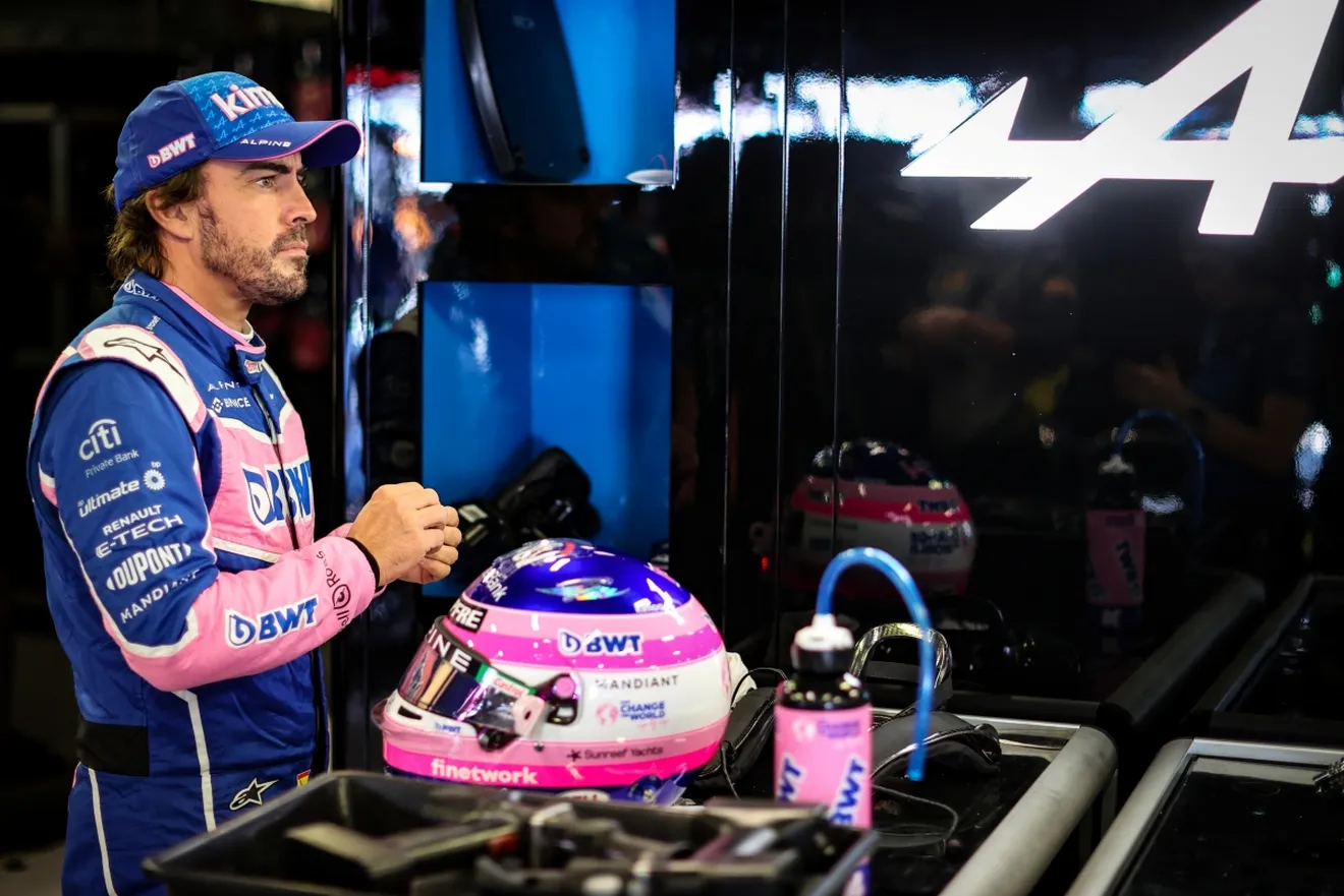 Alonso recupera el motor de Bahréin y Alpine cifra en 10 CV su desventaja
