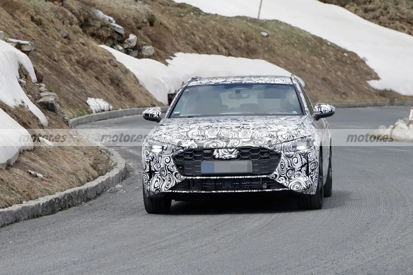 El nuevo Audi A4 Avant 2023, cazado en fotos espía de pruebas en los Alpes