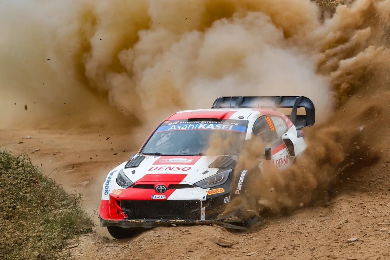 Elfyn Evans lidera el triplete de Toyota en un accidentado Rally de Portugal