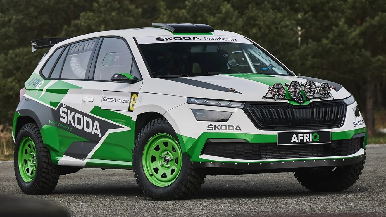 Skoda Afriq, se completa la transformación del SUV Kamiq en un coche de rally