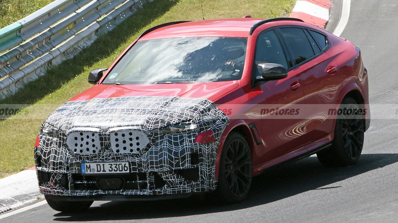 El BMW X6 M 2023 aparece por sorpresa en Nürburgring con un nuevo camuflaje