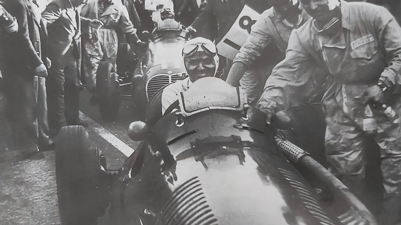 GP de Gran Bretaña de 1948 de Fórmula 1 - Villoresi y Ascari