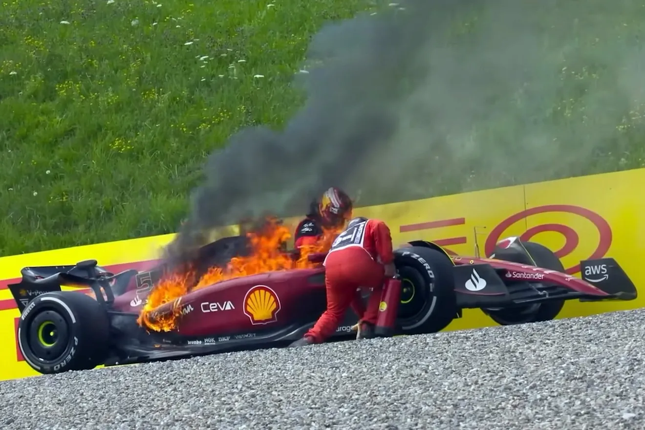 La causa del fallo del motor de Carlos Sainz y por qué a Ferrari no le preocupa