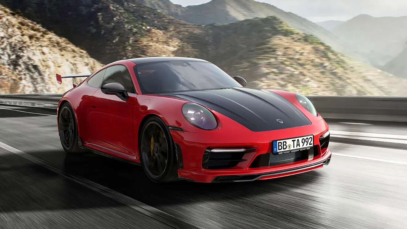 El Porsche 911 GTS recorta distancias al Turbo gracias al aerokit de TECHART