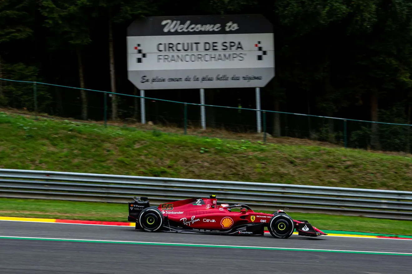 Camino de ida y vuelta para Carlos Sainz en los libres del GP de Bélgica