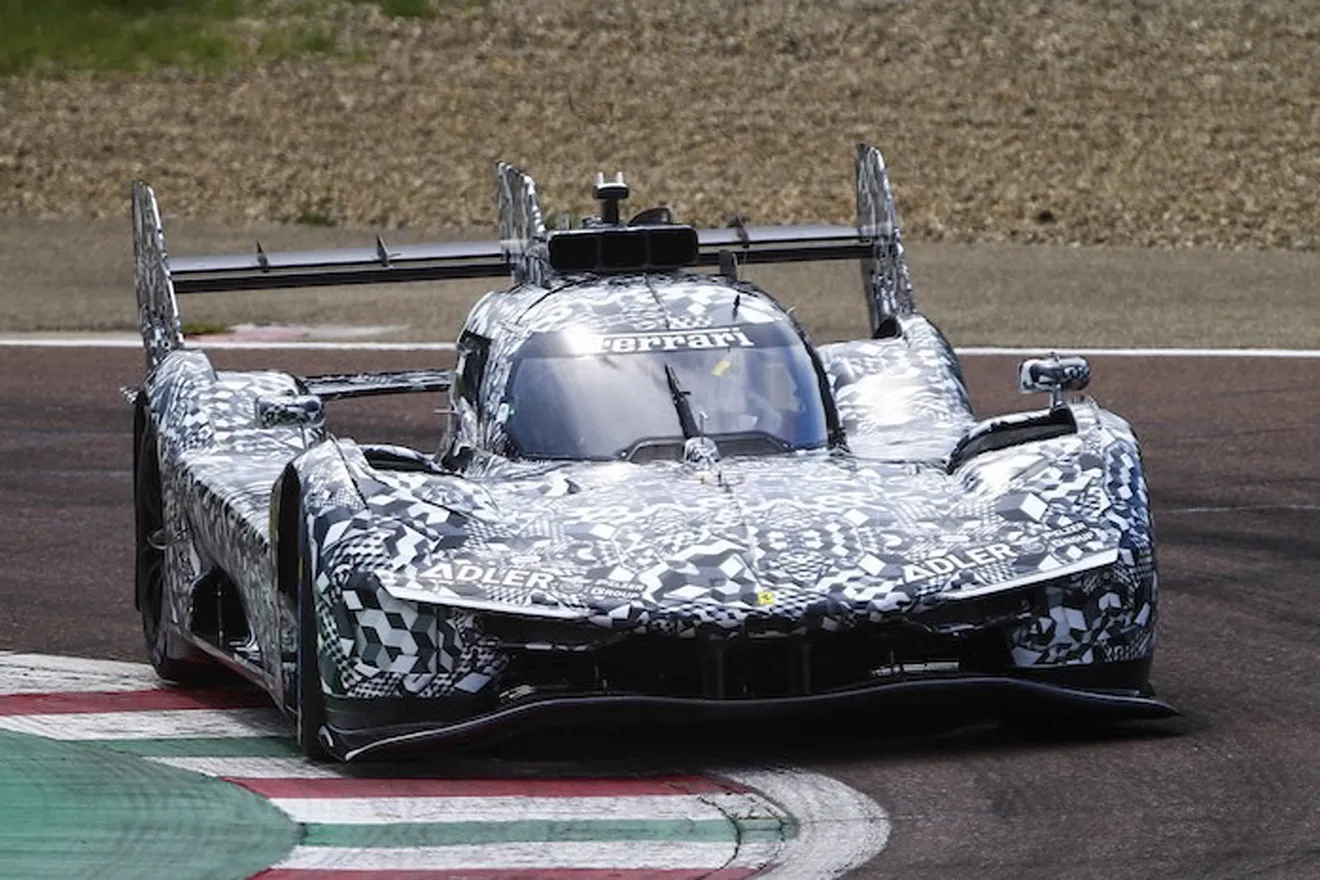 El prototipo LMH de Ferrari se deja ver en Imola en un nuevo test
