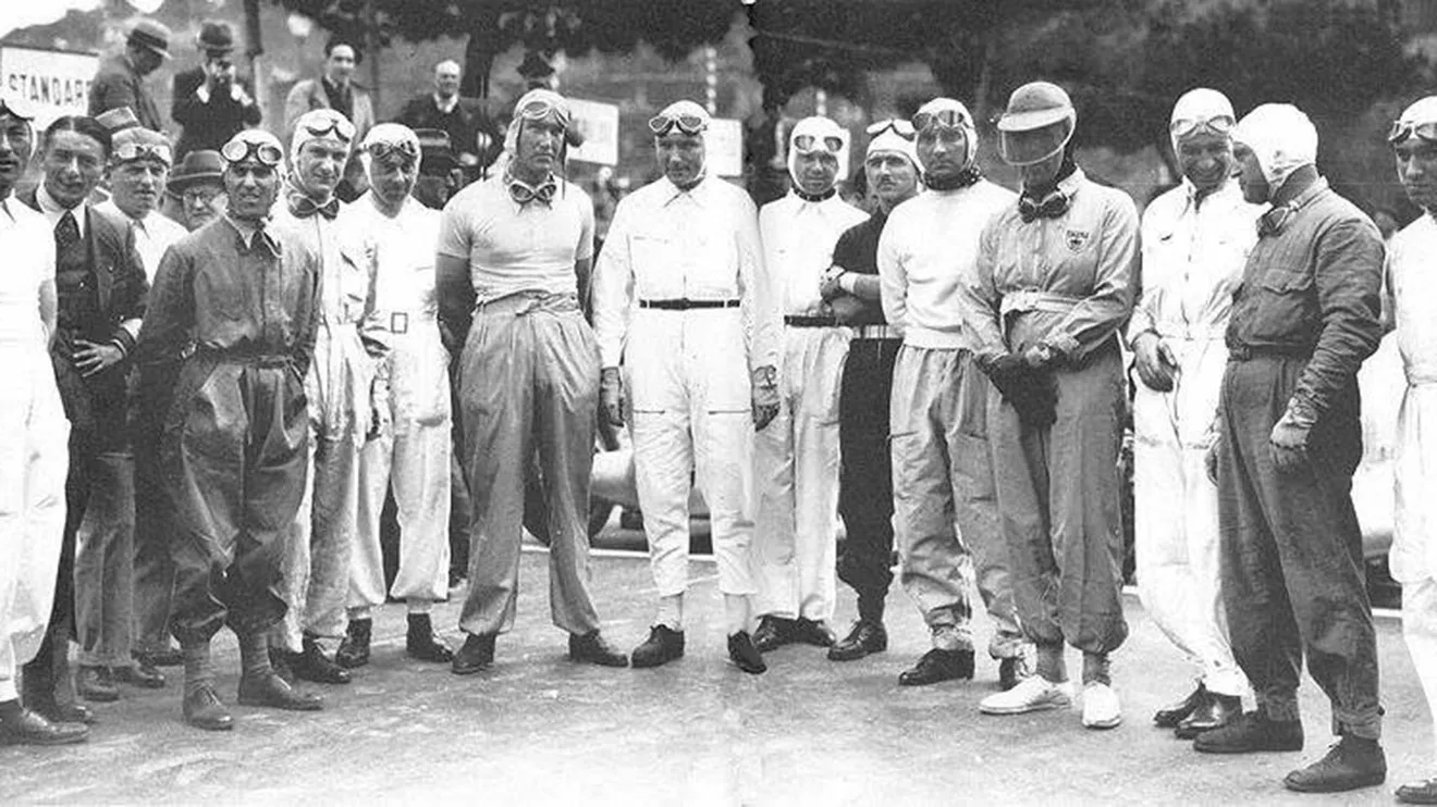 El 'briefing' de pilotos previo al GP de Mónaco de 1935