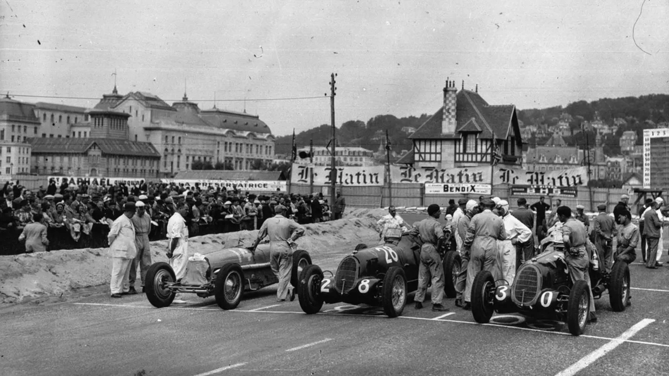 Parrilla de salida del GP de Deauville de 1936