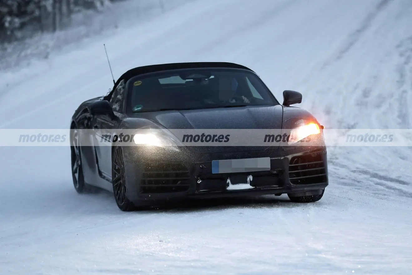 El nuevo Porsche 718 Boxster 100% eléctrico inicia sus exigentes pruebas de invierno