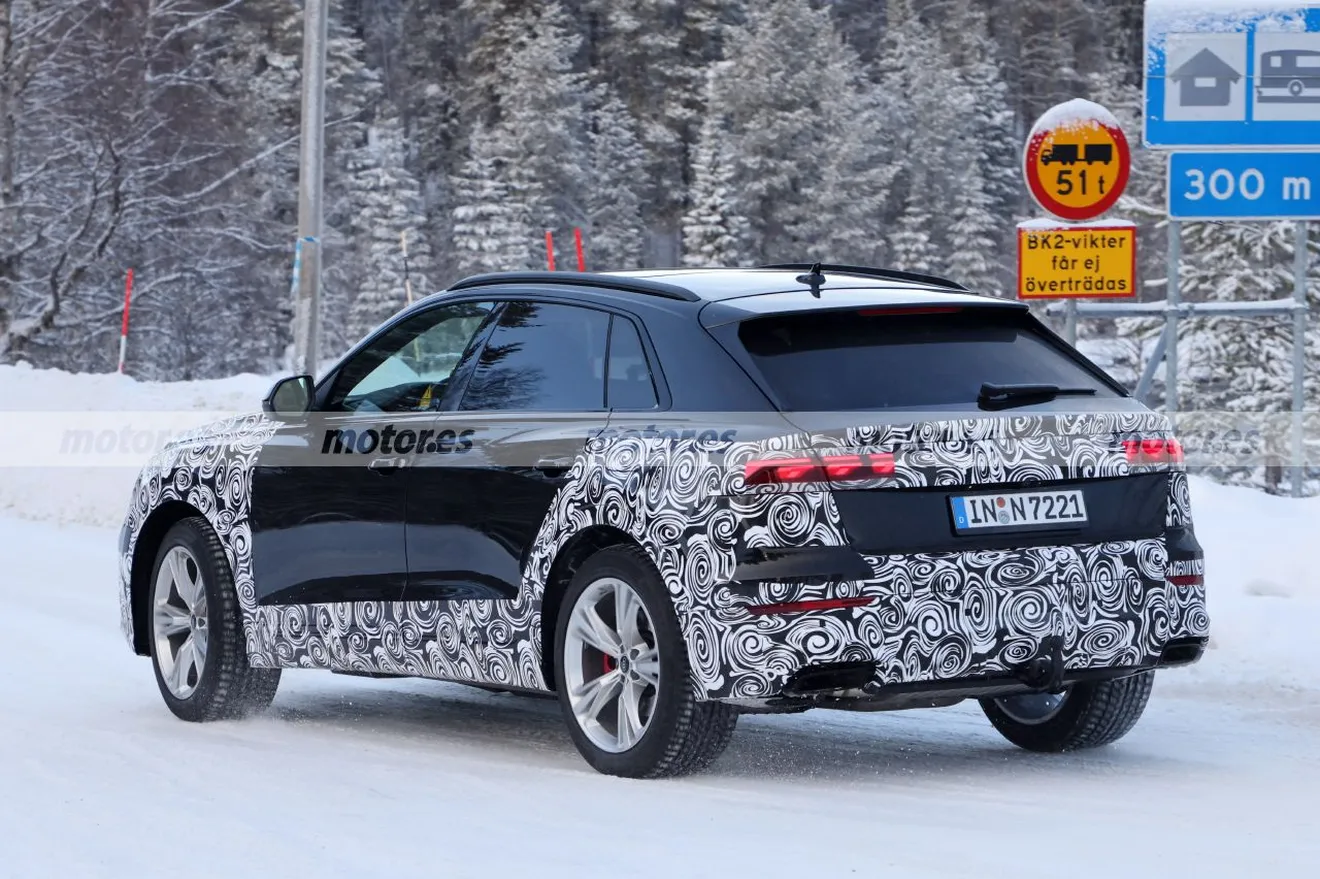 Foto espía Audi Q8 2024 Facelift 2024