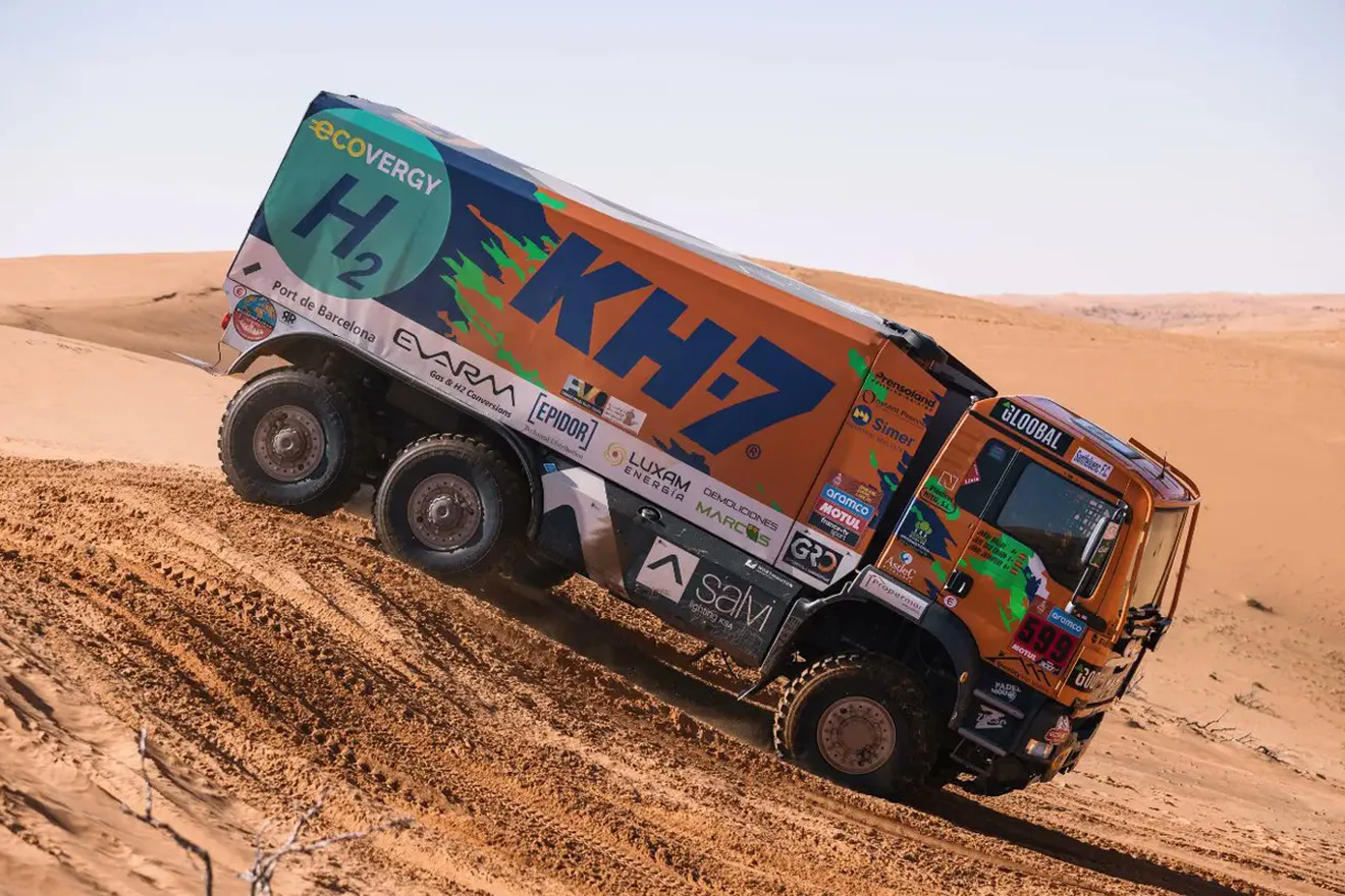 El distinto y particular Dakar de Jordi Juvanteny y del camión de hidrógeno del KH-7 Epsilon