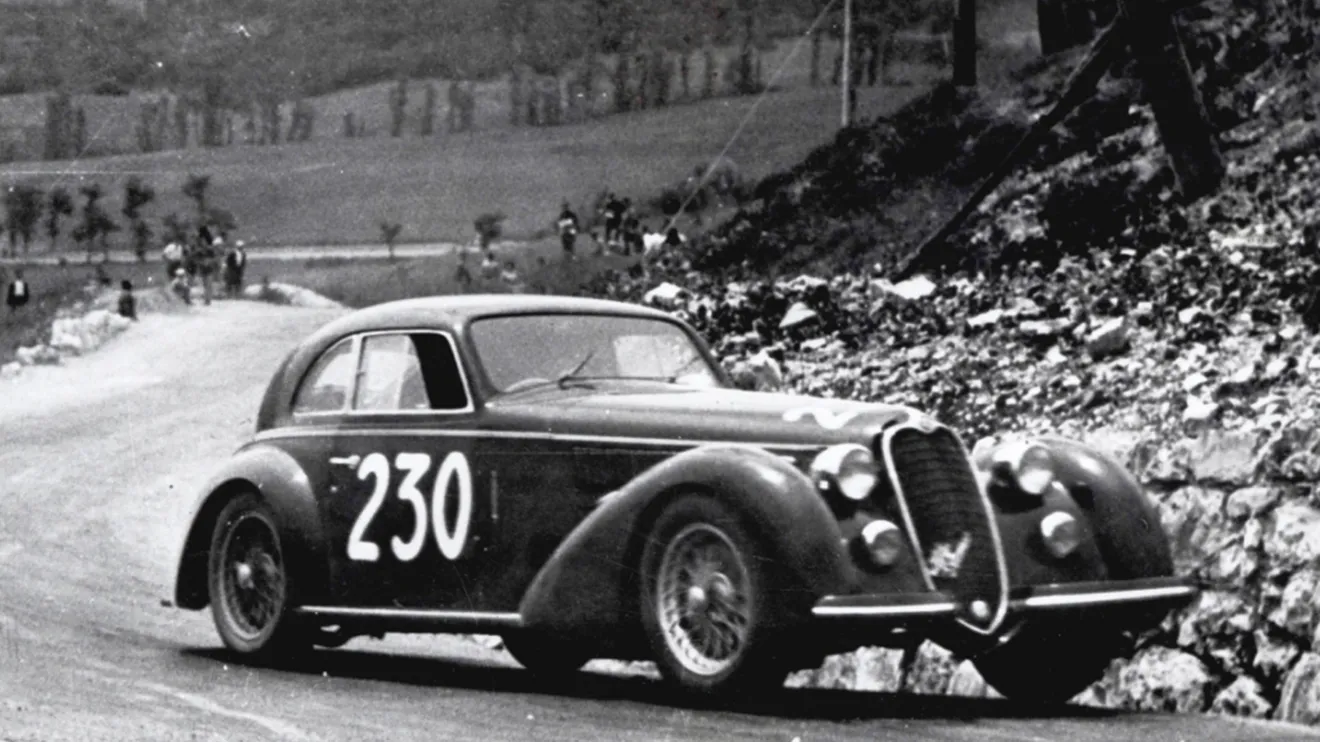 Camino de la victoria en la Mille Miglia de 1947