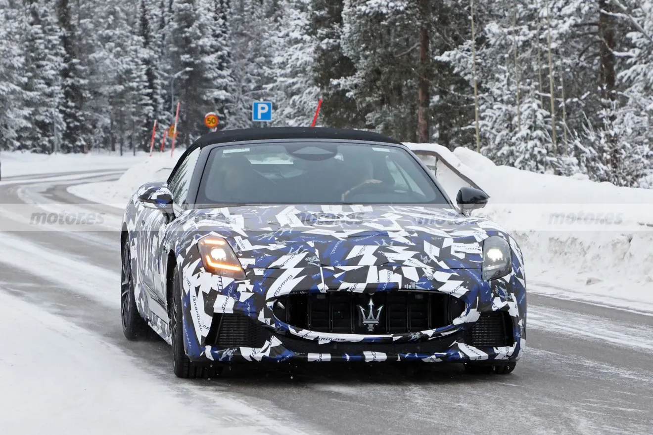 El nuevo Maserati GranCabrio también recala en las pruebas de invierno, con sorpresa incluida