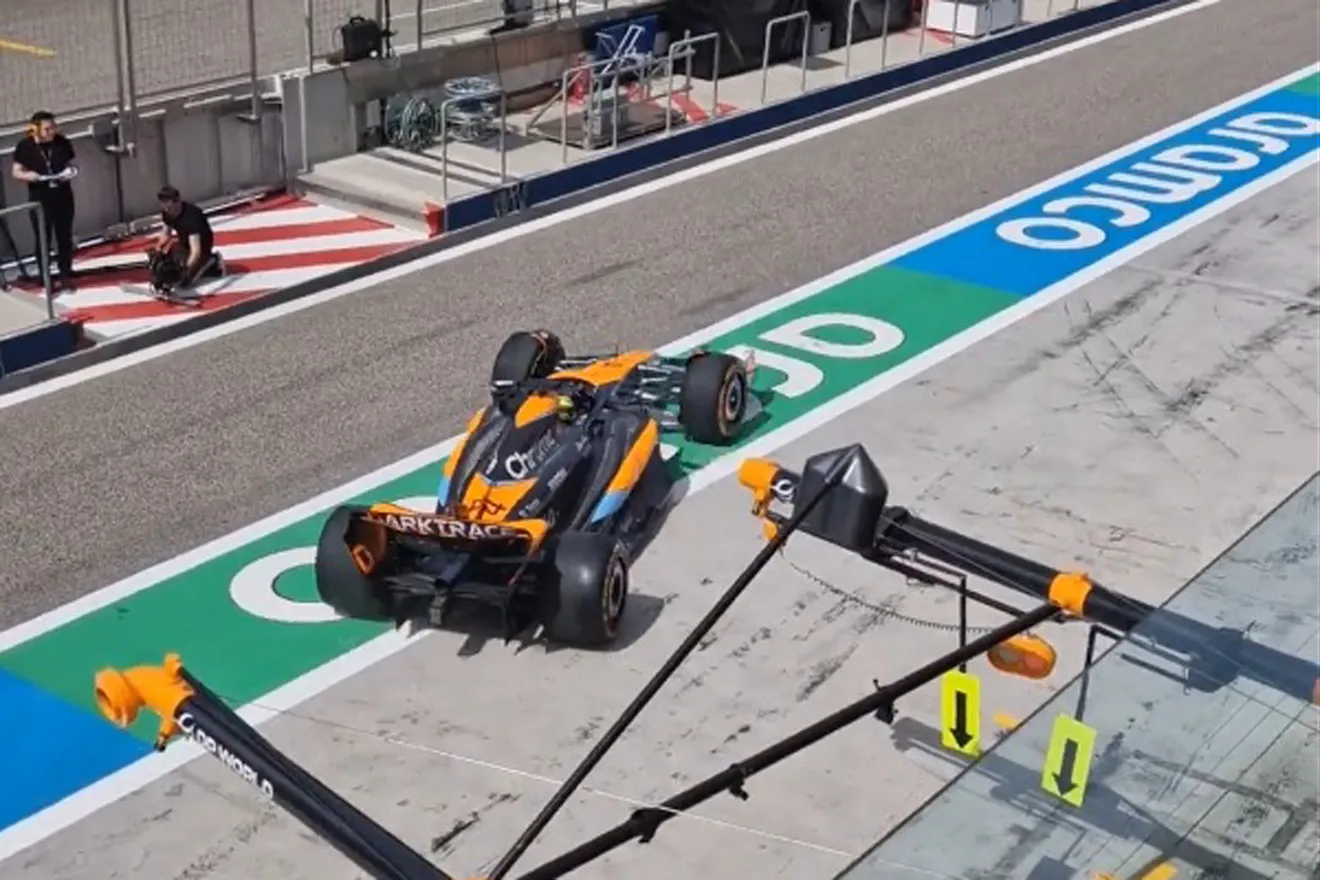 El McLaren MCL60 debuta en pista: 'filming day' antes de los test en Bahrein