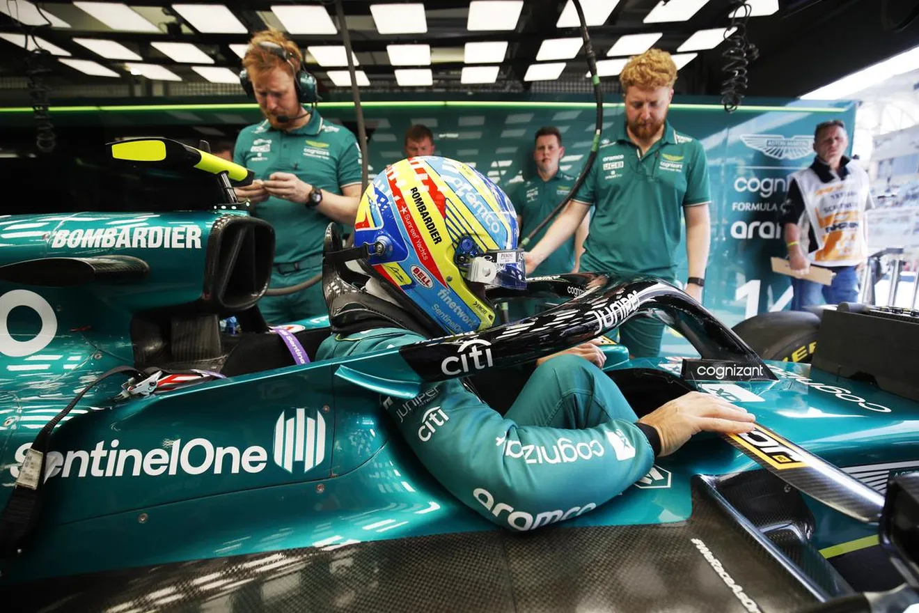 Aston Martin confía en su ritmo de carrera para asaltar el podio: «Podemos ser muy fuertes y tenemos los neumáticos adecuados»