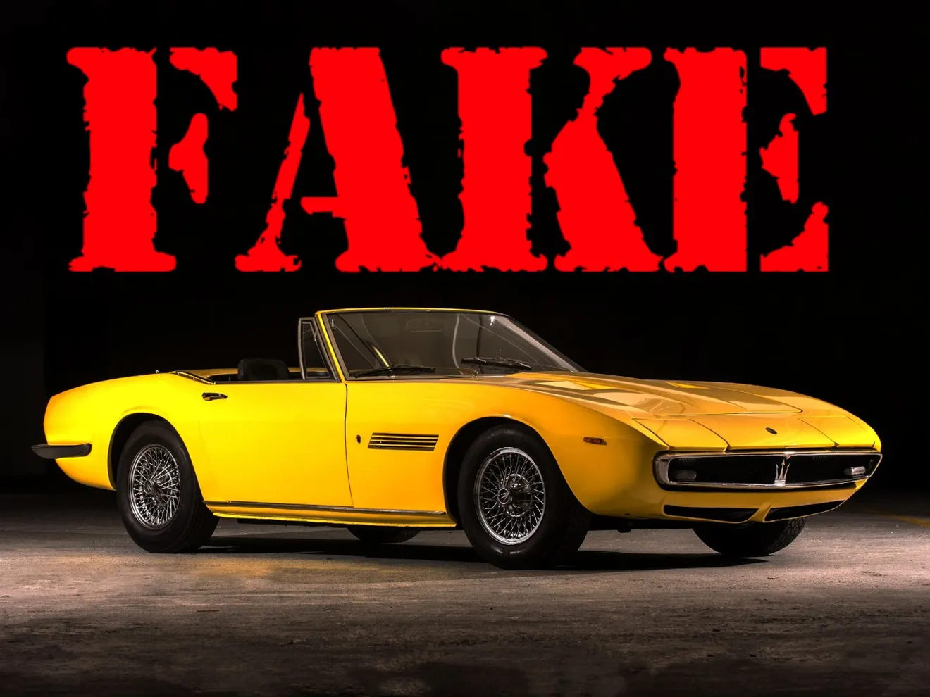 Cuando te compras un Maserati Ghibli creyendo que vale 1 millón de dólares y resulta ser falso