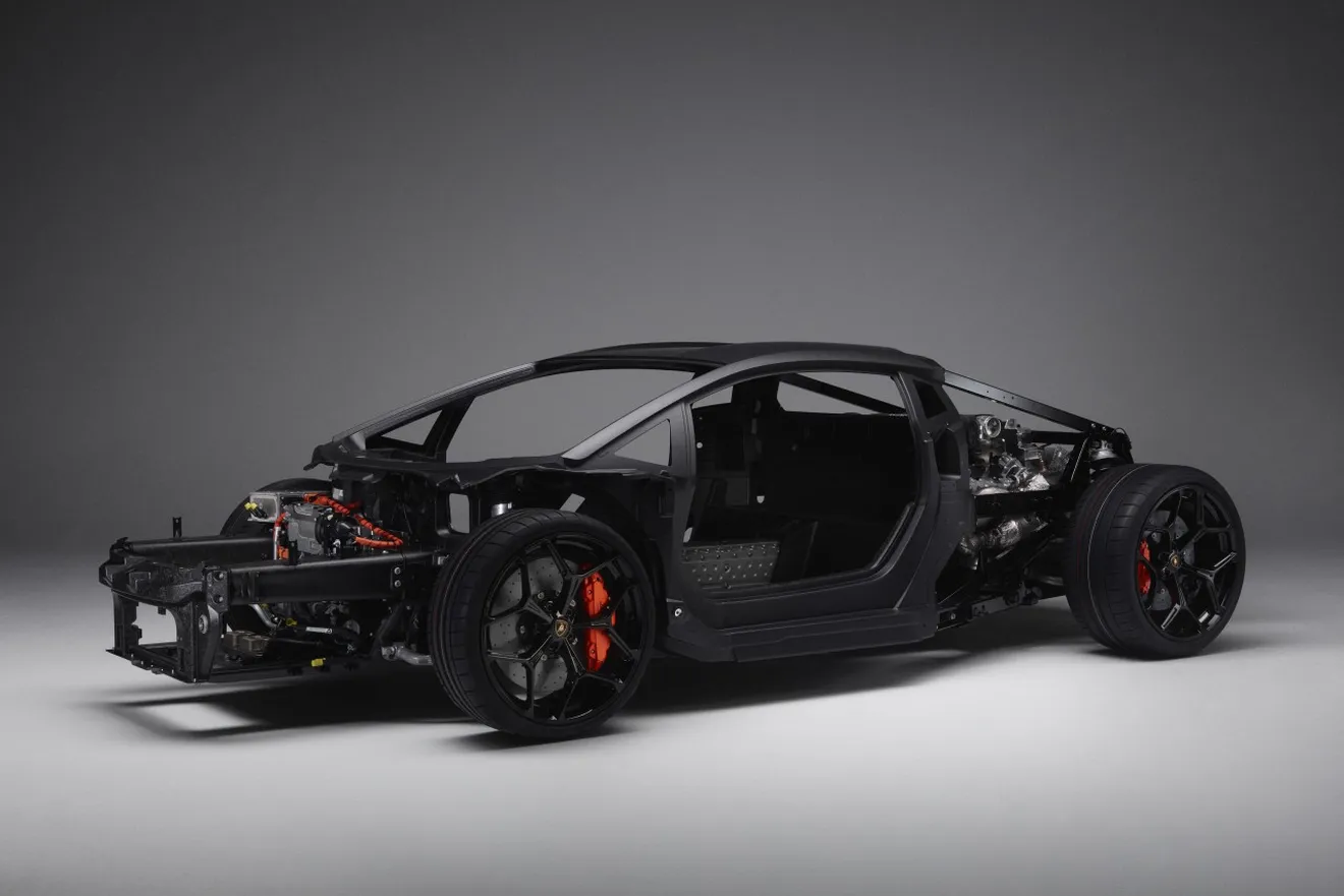 Lamborghini revela el chasis del sucesor del Aventador, y confirma la fecha de su debut mundial