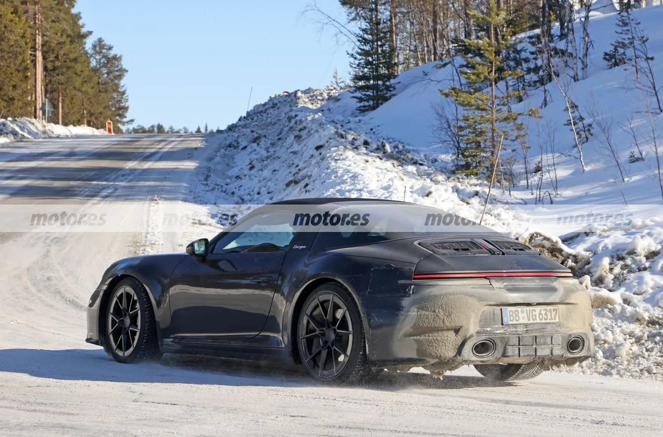 Fotos espía Porsche 911 Targa Facelift 2024