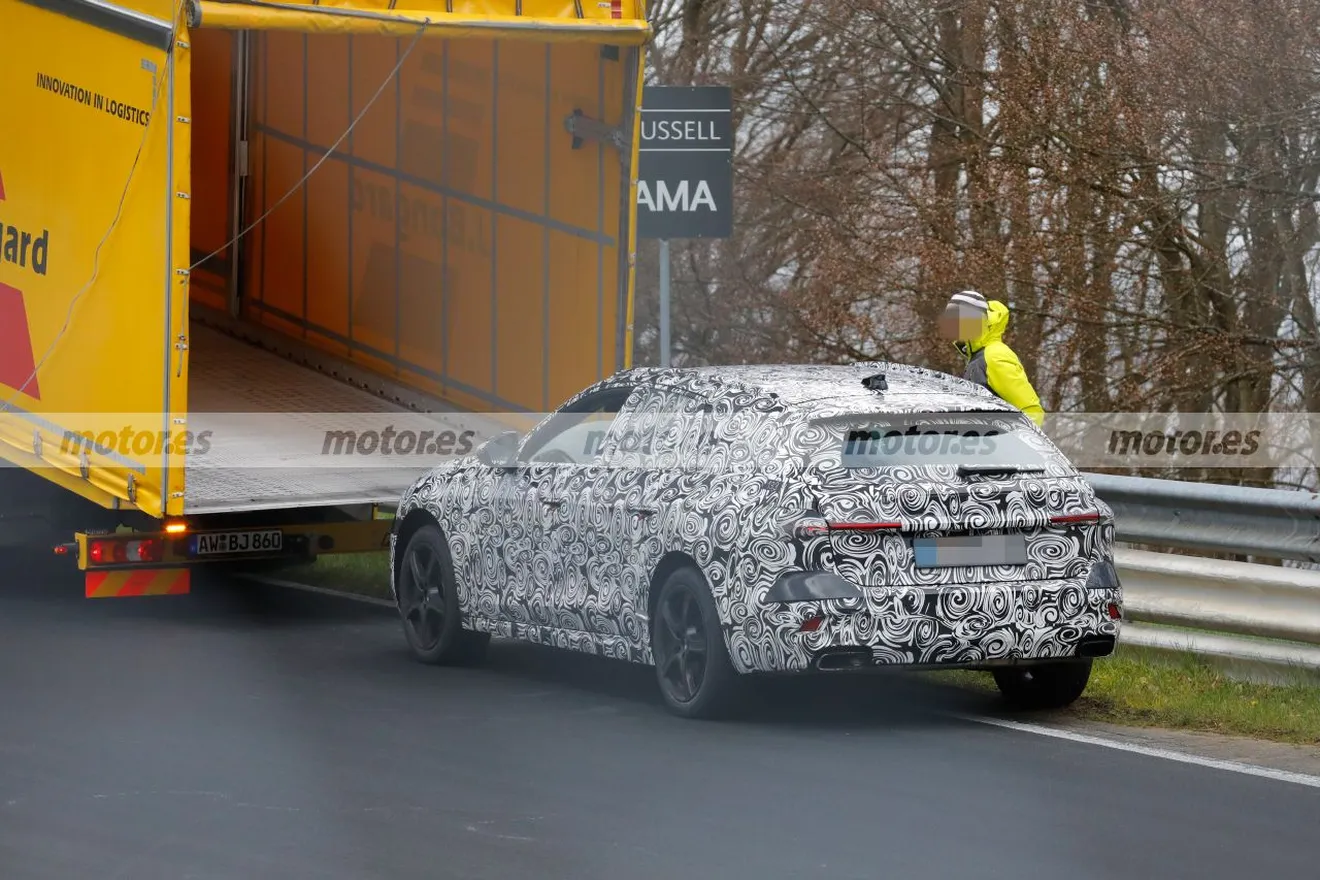 El nuevo Audi A5 Avant 2024 se rompe en Nürburgring, estas curiosas fotos espía capturan el momento clave