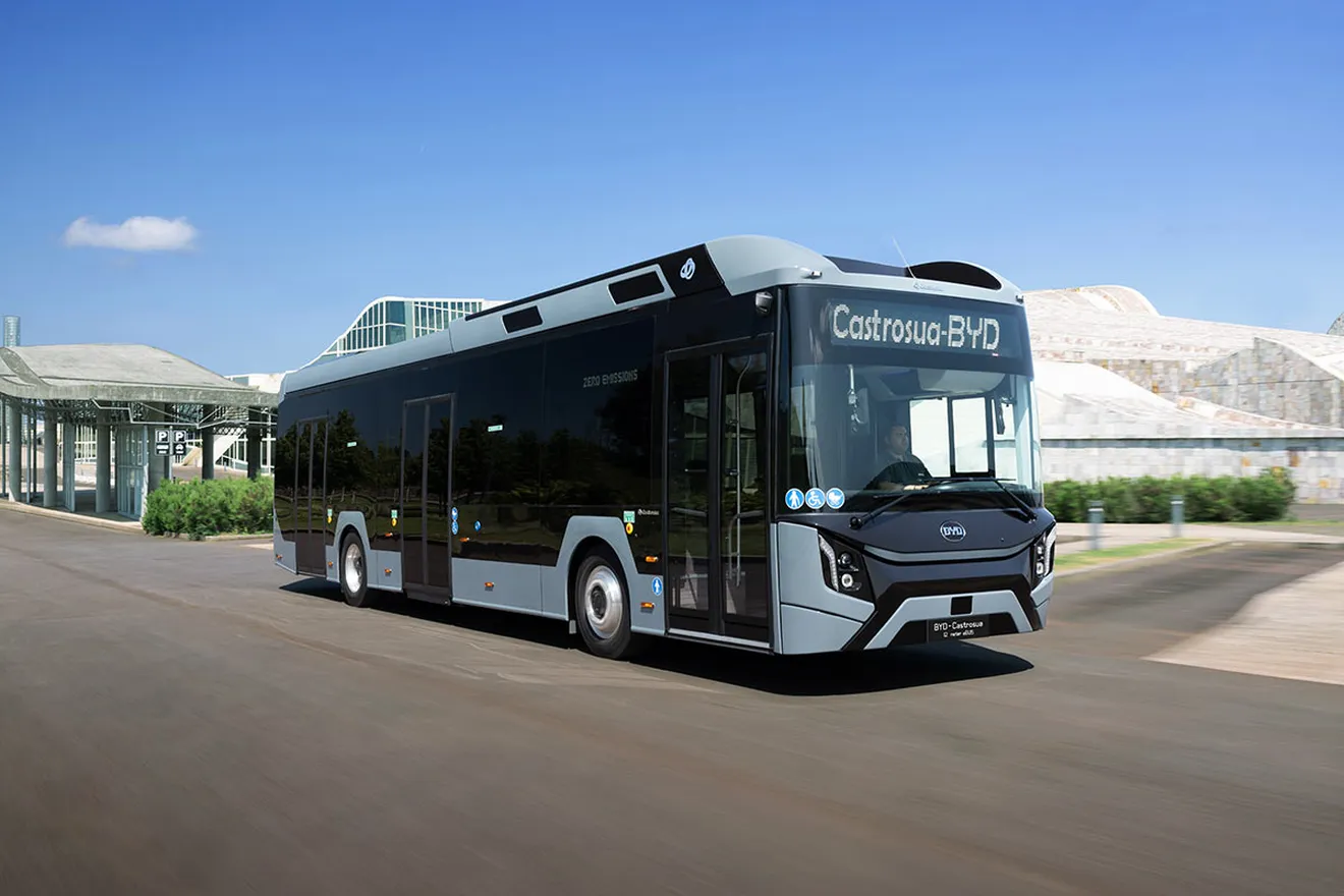 El primer autobús eléctrico fabricado conjuntamente entre BYD y Castrosua llega a España