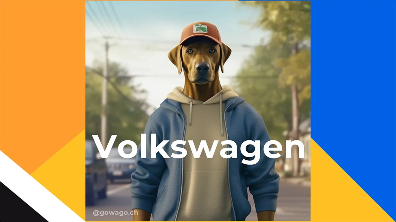 La marca Volkswagen interpretada por una inteligencia artificial