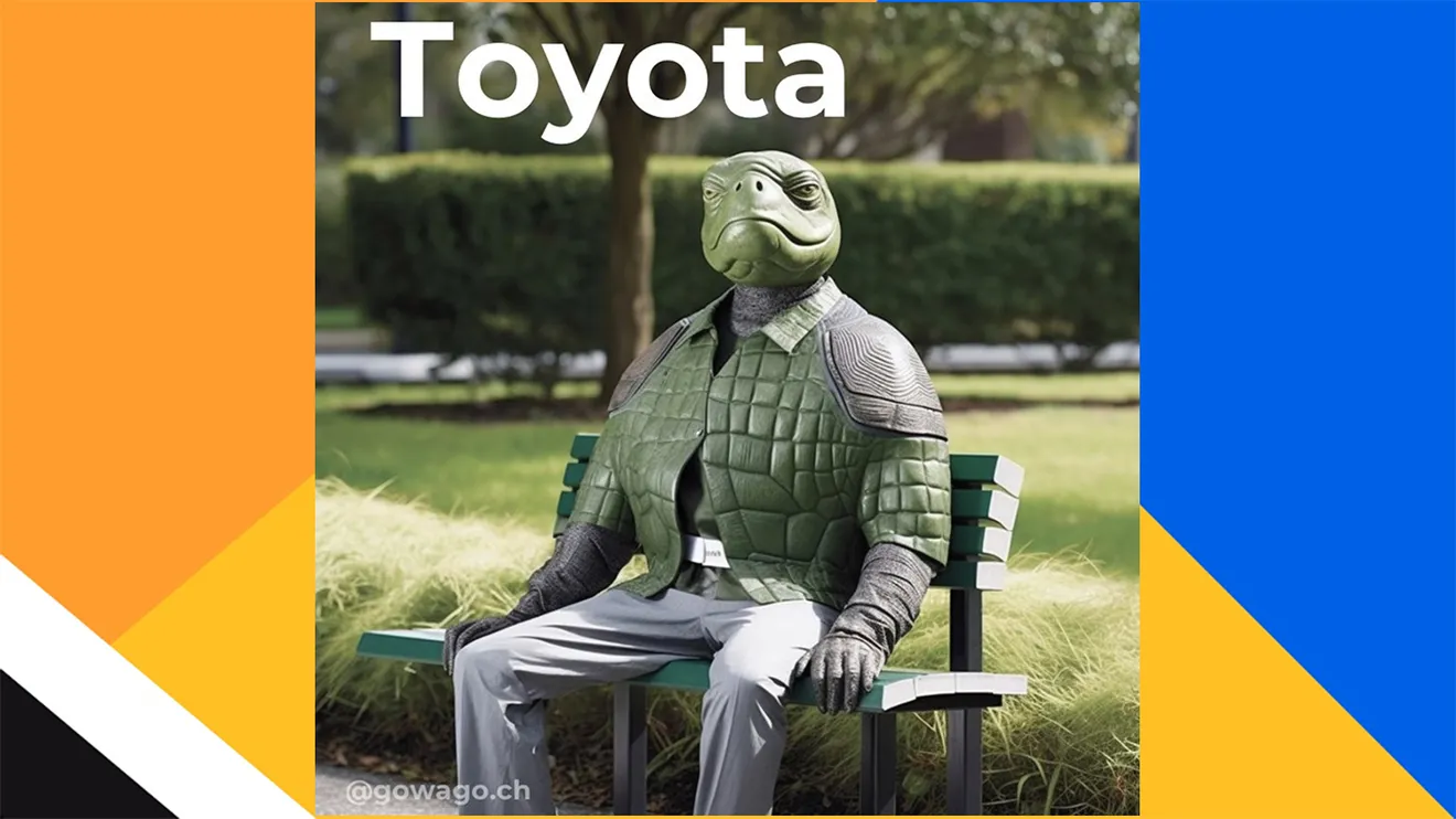 La marca Toyota interpretada por una inteligencia artificial
