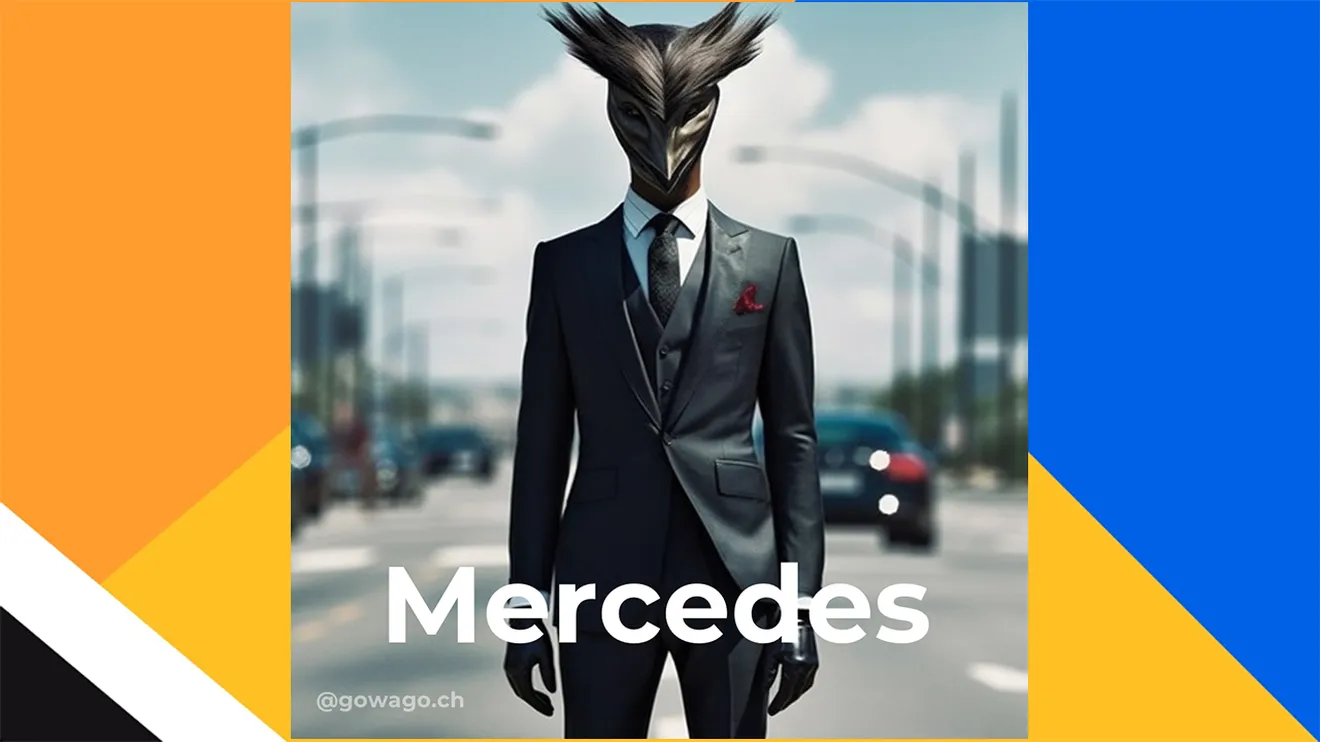 La marca Mercedes interpretada por una inteligencia artificial