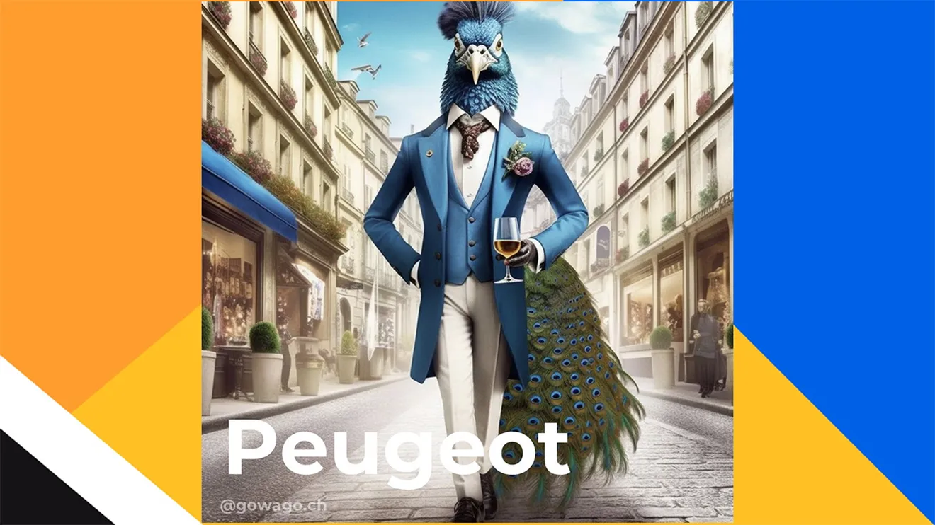 La marca Peugeot interpretada por una inteligencia artificial